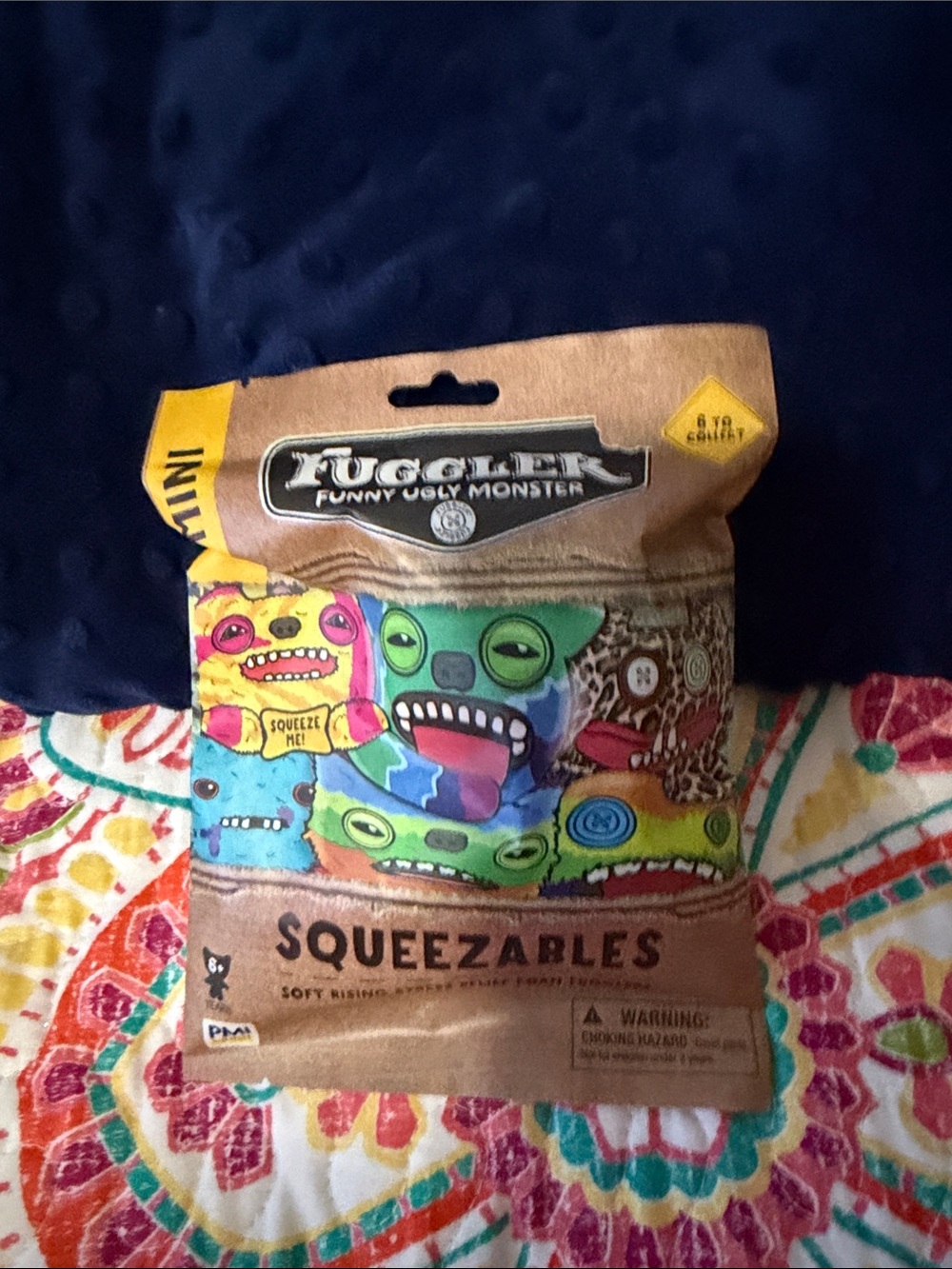 Fuggler squeezable Kids Plush - Multi-Color Funny Ugly Monster